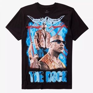 WWE The Rock Collage T-Shirt NWT Size XL